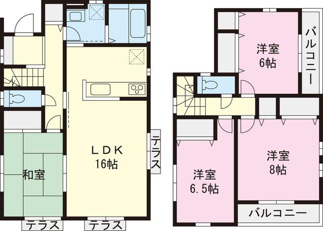 Floor plan. 35,800,000 yen, 4LDK, Land area 141.17 sq m , Building area 99.63 sq m