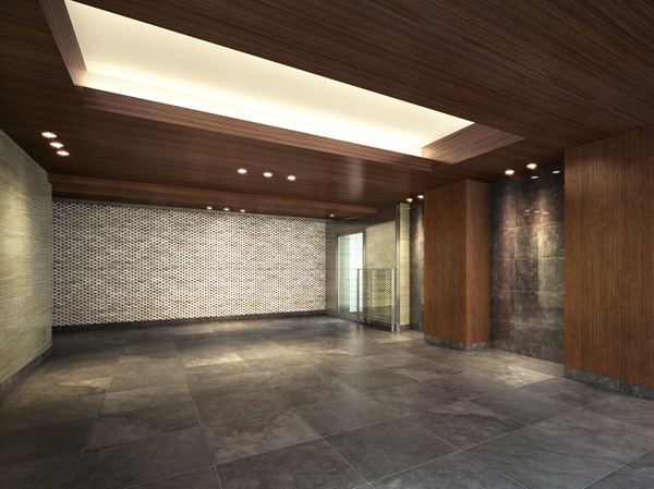 Shared facilities.  [Entrance Hall Rendering CG] Stepping into the middle, Welcome Yingbin space wrapped in a sense of relief is. Floor of Trey ceilings and granite of wood tone is, We are aware of the presence of the mansion in which the United Kingdom Manor House on the theme.