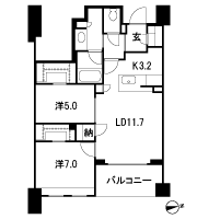 Floor: 2LDK + 2WIC + N + SIC, the occupied area: 65.96 sq m, Price: 47,280,000 yen, now on sale