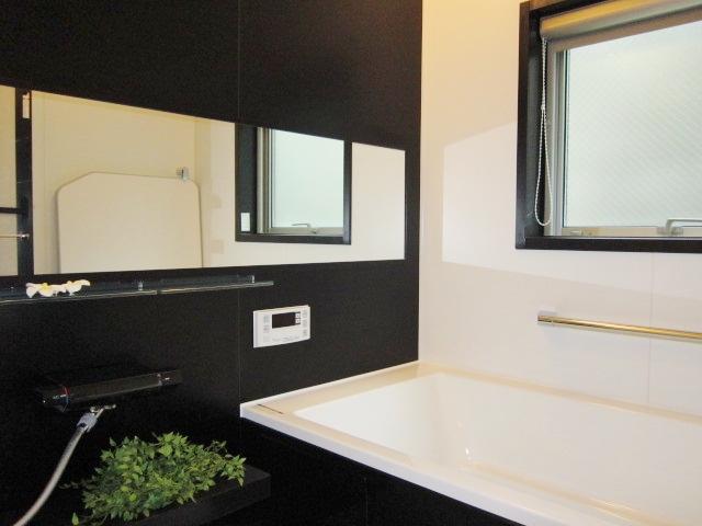 Bathroom. Chic color of bathroom.