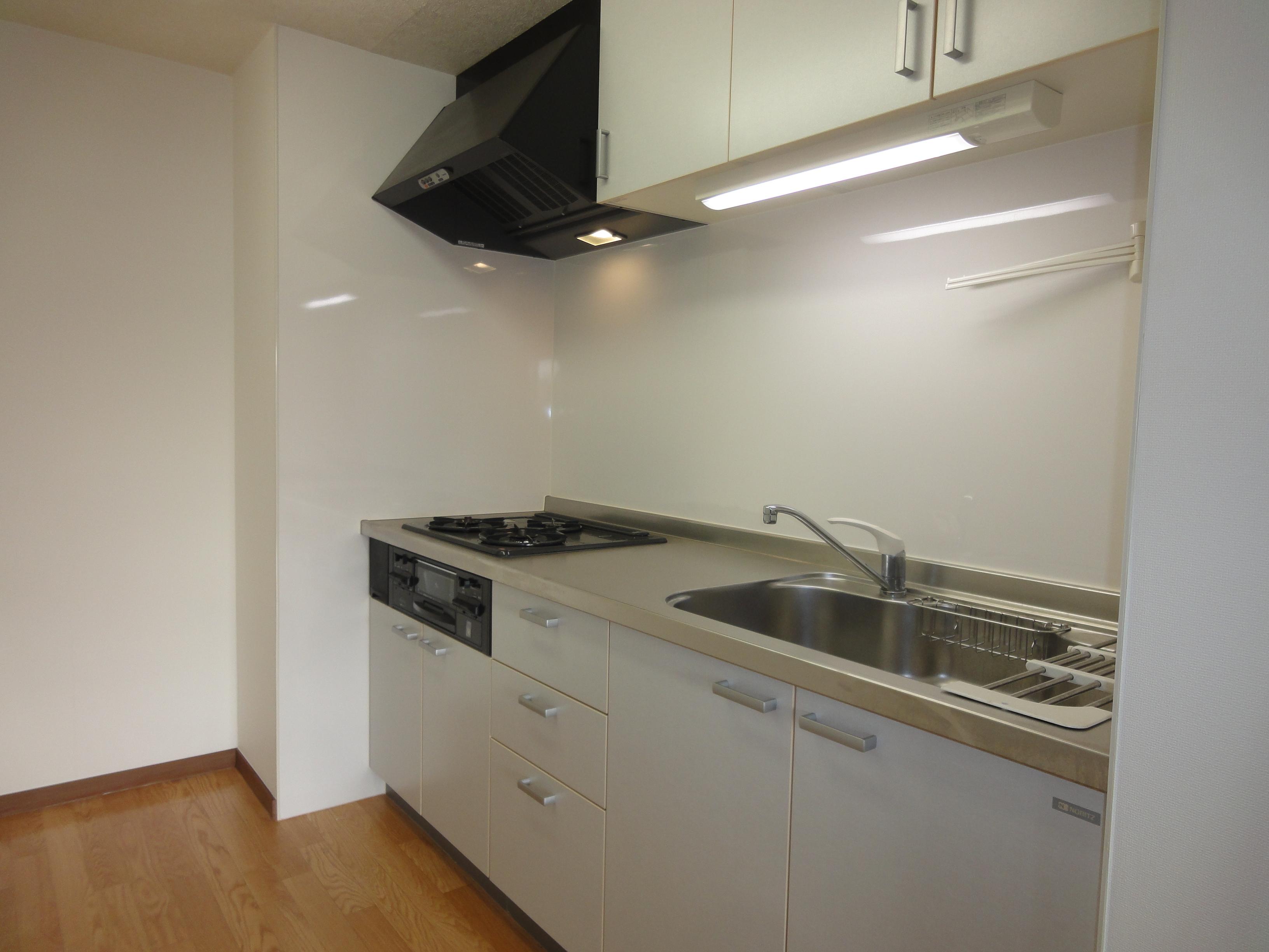 Kitchen. System kitchen 3-neck gas stove