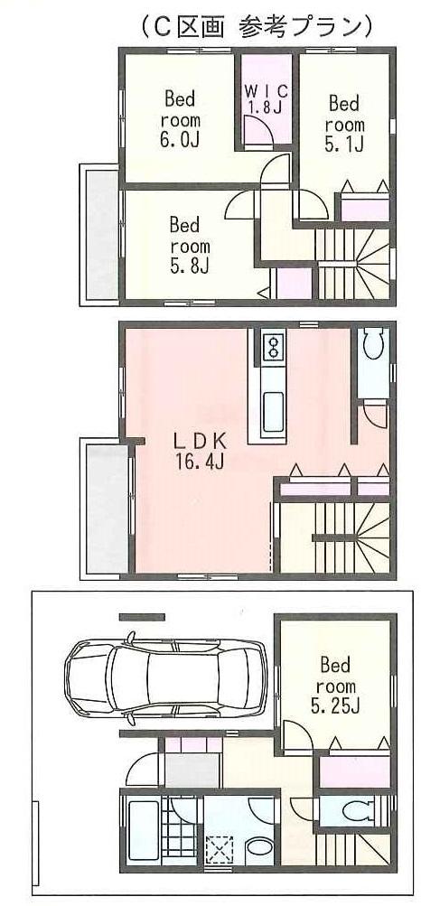 Building plan example (floor plan). Building plan example Building price 17 million Building area 113.01 sq m (including parking 9.93 sq m)