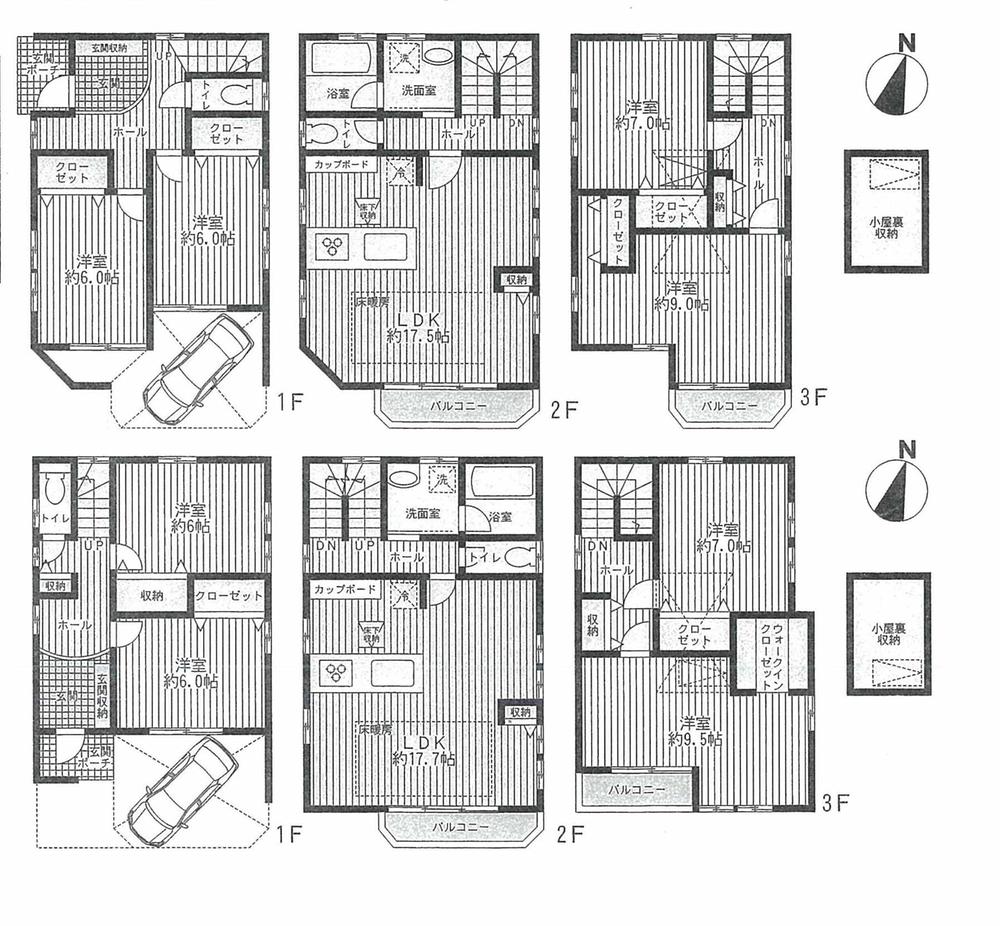 Floor plan. 63,500,000 yen, 4LDK, Land area 76.63 sq m , Building area 132.16 sq m