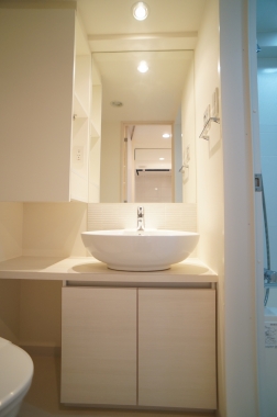 Washroom. Independent wash basin