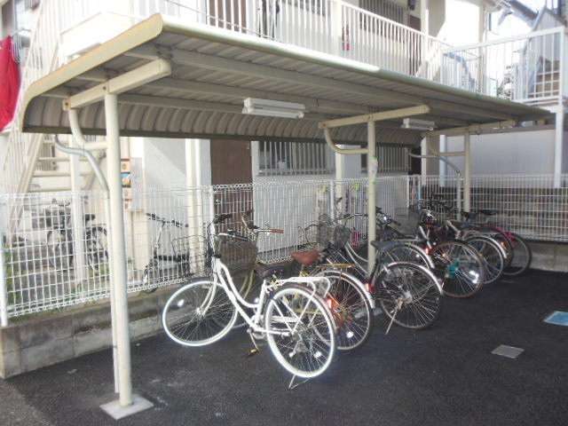 Other common areas. Is a parking lot with a roof