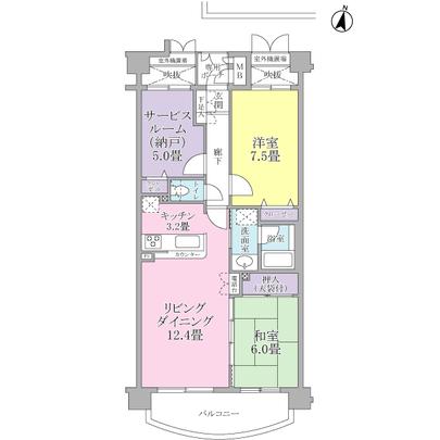 Floor plan. Per 8 floor, Sunshine ・ ventilation ・ View is good room.