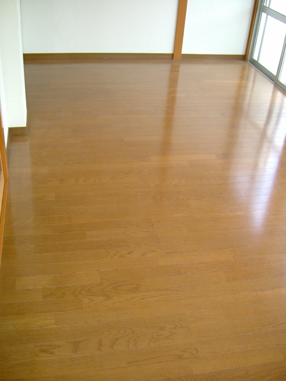 Living and room. Flooring of Western-style