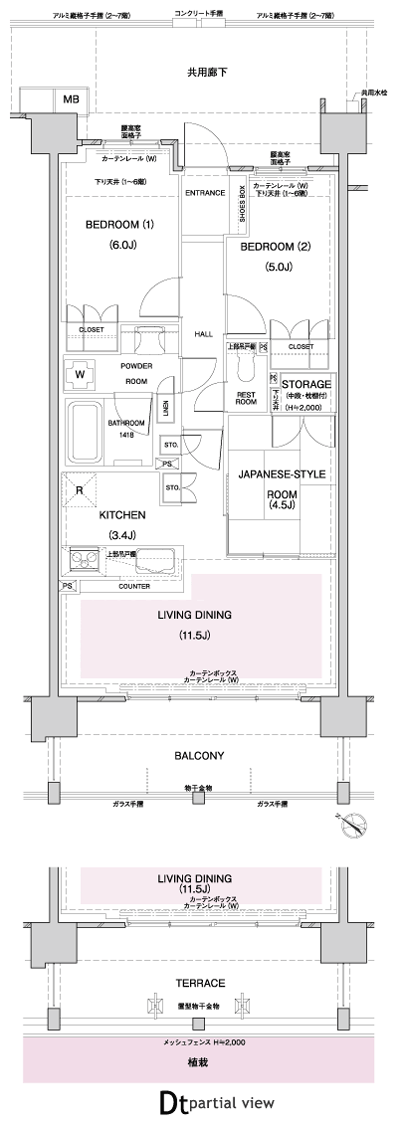 Floor: 3LDK, occupied area: 67.78 sq m