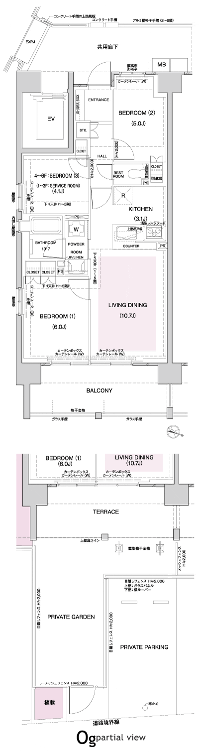 Floor: 2LDK + S, the occupied area: 62.83 sq m