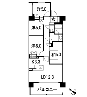 Floor: 4LDK, the area occupied: 83.1 sq m