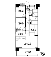 Floor: 3LDK, occupied area: 75.29 sq m