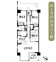 Floor: 3LDK, occupied area: 81.83 sq m