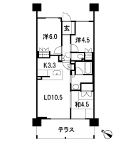 Floor: 3LDK, occupied area: 62.81 sq m