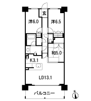 Floor: 3LDK, the area occupied: 75.9 sq m