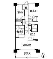 Floor: 3LDK, occupied area: 73.29 sq m