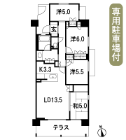 Floor: 4LDK, occupied area: 85.43 sq m
