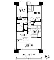 Floor: 3LDK, occupied area: 67.21 sq m