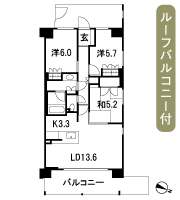 Floor: 3LDK, occupied area: 74.46 sq m