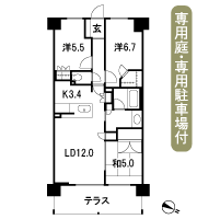 Floor: 3LDK, occupied area: 72.32 sq m