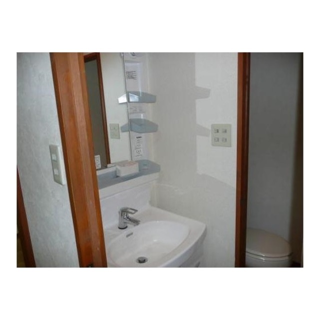 Washroom. Happy independence washbasin