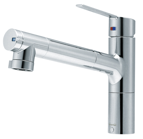 Kitchen.  [Water-saving faucet] Can company than conventional products reduce the amount of water, It is water-saving kitchen faucet. (Same specifications)