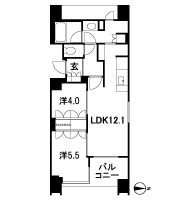 Floor: 2LDK, occupied area: 53.69 sq m, Price: TBD