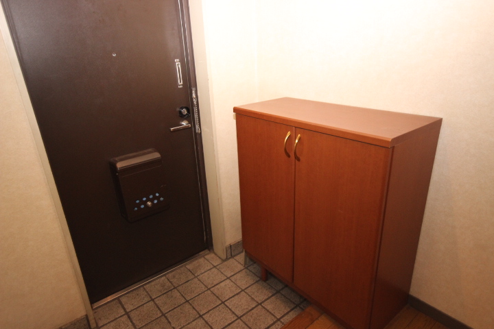 Entrance. It comes with a shoebox