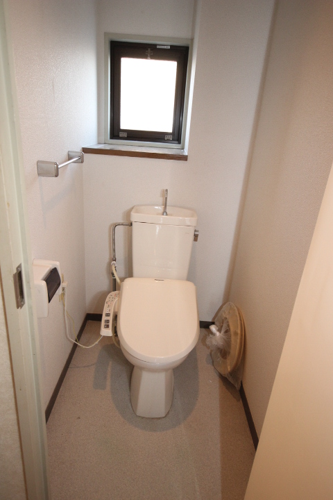 Toilet. Washlet comes