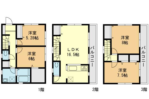 Floor plan. 52,800,000 yen, 4LDK, Land area 105.01 sq m , Building area 105.98 sq m firmly 4LDK is easy floor plan to use have taken.