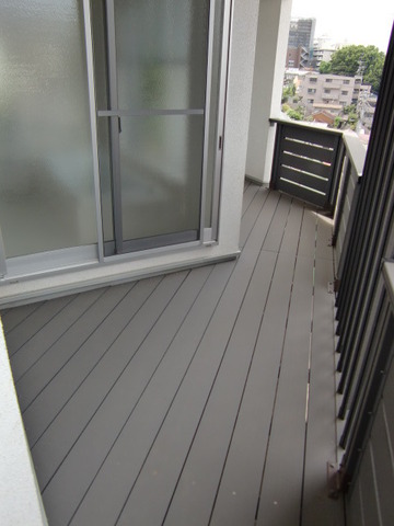 Balcony. Balcony wood deck
