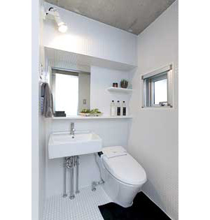 Washroom. Independent wash basin