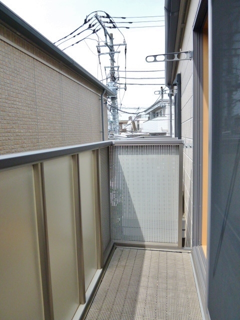Balcony. Southwestward