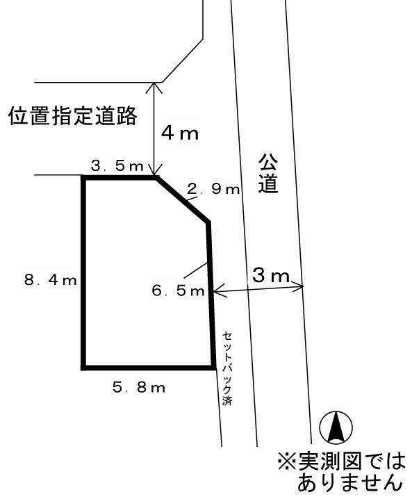 Compartment figure. Land price 18.3 million yen, Land area 46.17 sq m
