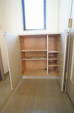 Entrance. Shoe box