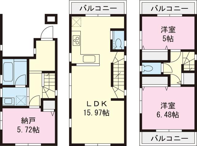 Floor plan. 38,800,000 yen, 2LDK+S, Land area 51.13 sq m , Building area 81.71 sq m