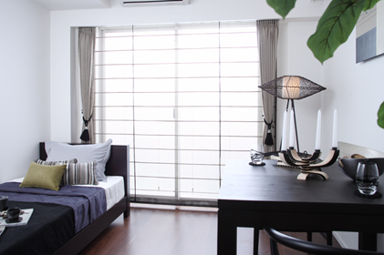 Living and room. Model room image