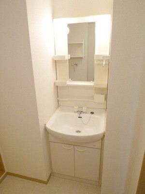 Washroom. Independent wash basin of popular equipment
