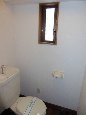 Toilet. It is a beautiful toilet with a window