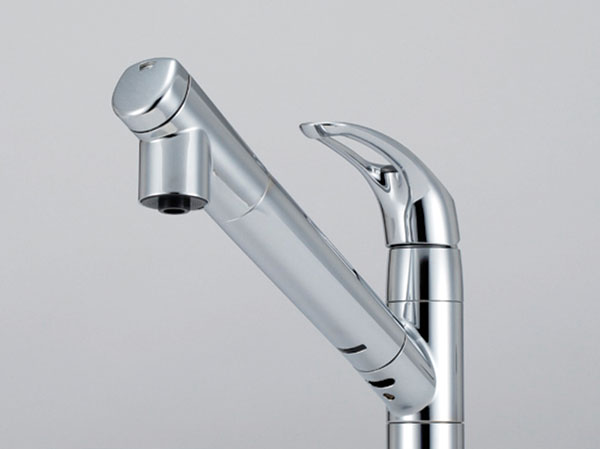Kitchen.  [Water purifier integrated faucet] Water purifier integrated faucets that deliver delicious water. It is convenient to care because the drawer can be used.