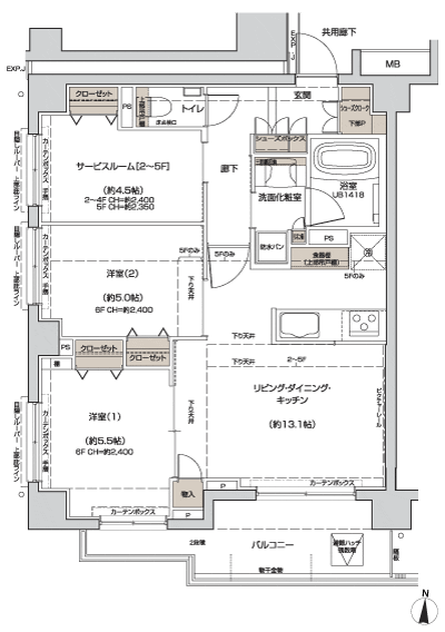 Floor: 2LDK + S + SC, occupied area: 64.21 sq m, Price: 37,359,159 yen ・ 39,930,588 yen, now on sale