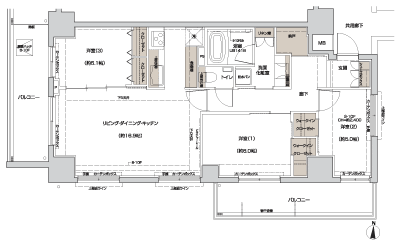 Floor: 3LDK + 2WIC + N (storeroom), the occupied area: 76.82 sq m, Price: 47,161,009 yen ・ 48,395,295 yen, now on sale
