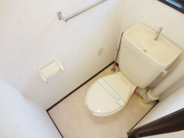 Toilet. Toilet floating cleanliness with a window