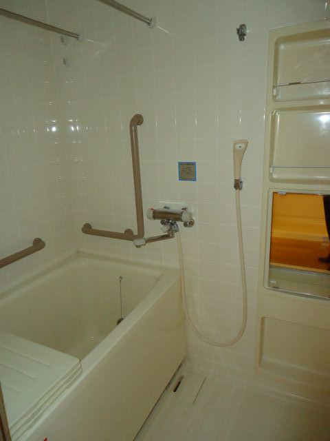 Bath. With bathroom dryer