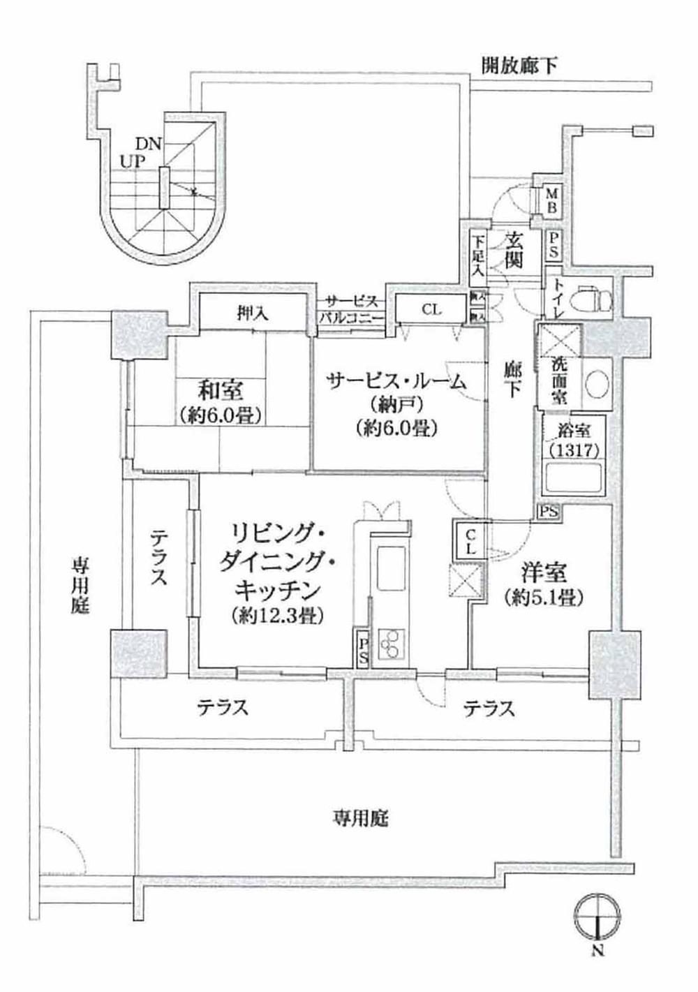 Floor plan. 2LDK + S (storeroom), Price 29,800,000 yen, Occupied area 67.26 sq m , Balcony area 18.91 sq m
