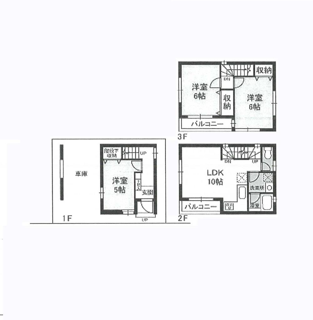 Floor plan. 34,900,000 yen, 3LDK, Land area 44.19 sq m , Building area 67.47 sq m