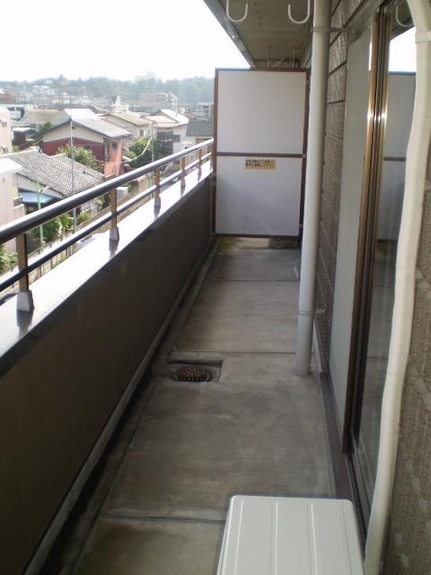 Balcony. Wide balcony
