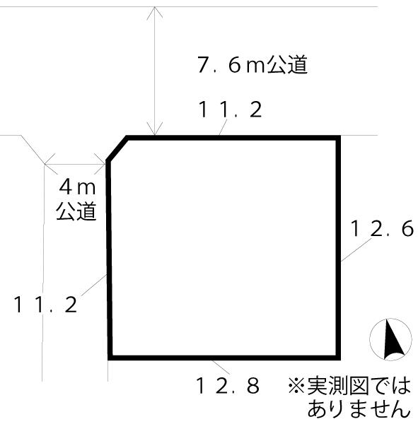 Compartment figure. Land price 79,800,000 yen, Land area 159.83 sq m corner lot, Shaping land