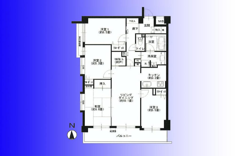 Floor plan. 4LDK, Price 39,900,000 yen, Footprint 83.3 sq m , Balcony area 11.03 sq m   [Two-sided lighting per corner room (with bay window)] You can room assignment to match the growth scene of children.