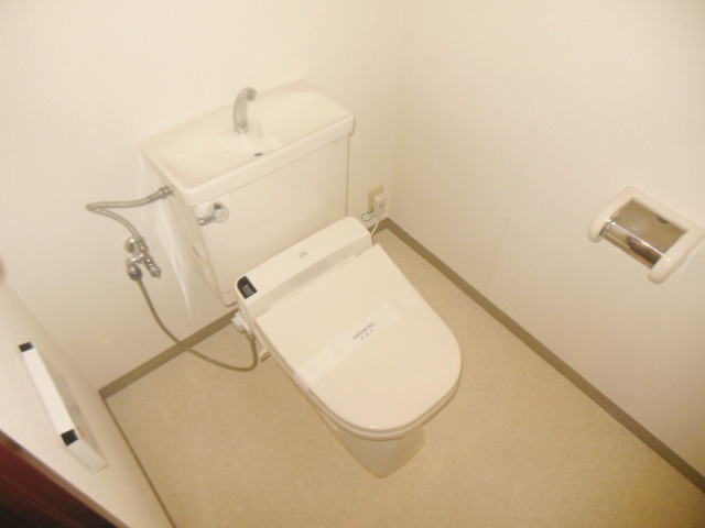 Toilet. There and happy shower toilet