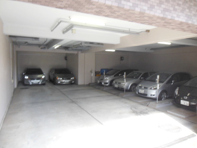 Parking lot. There is parking lot